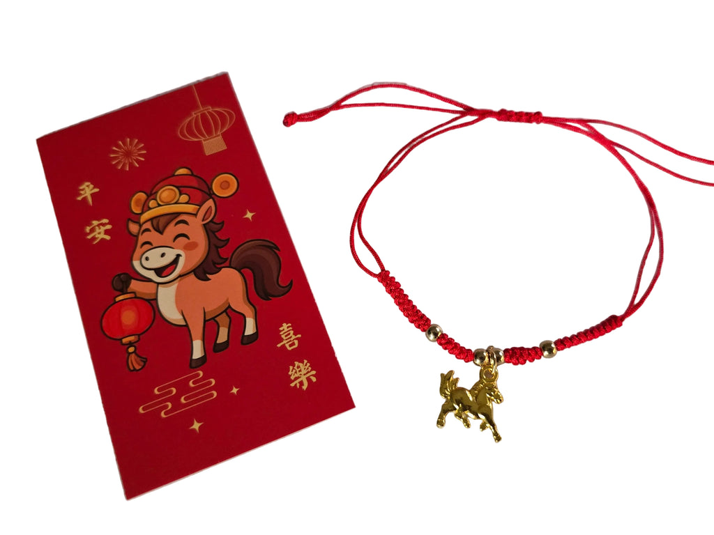 Fire Horse New Year Dangle Bracelet