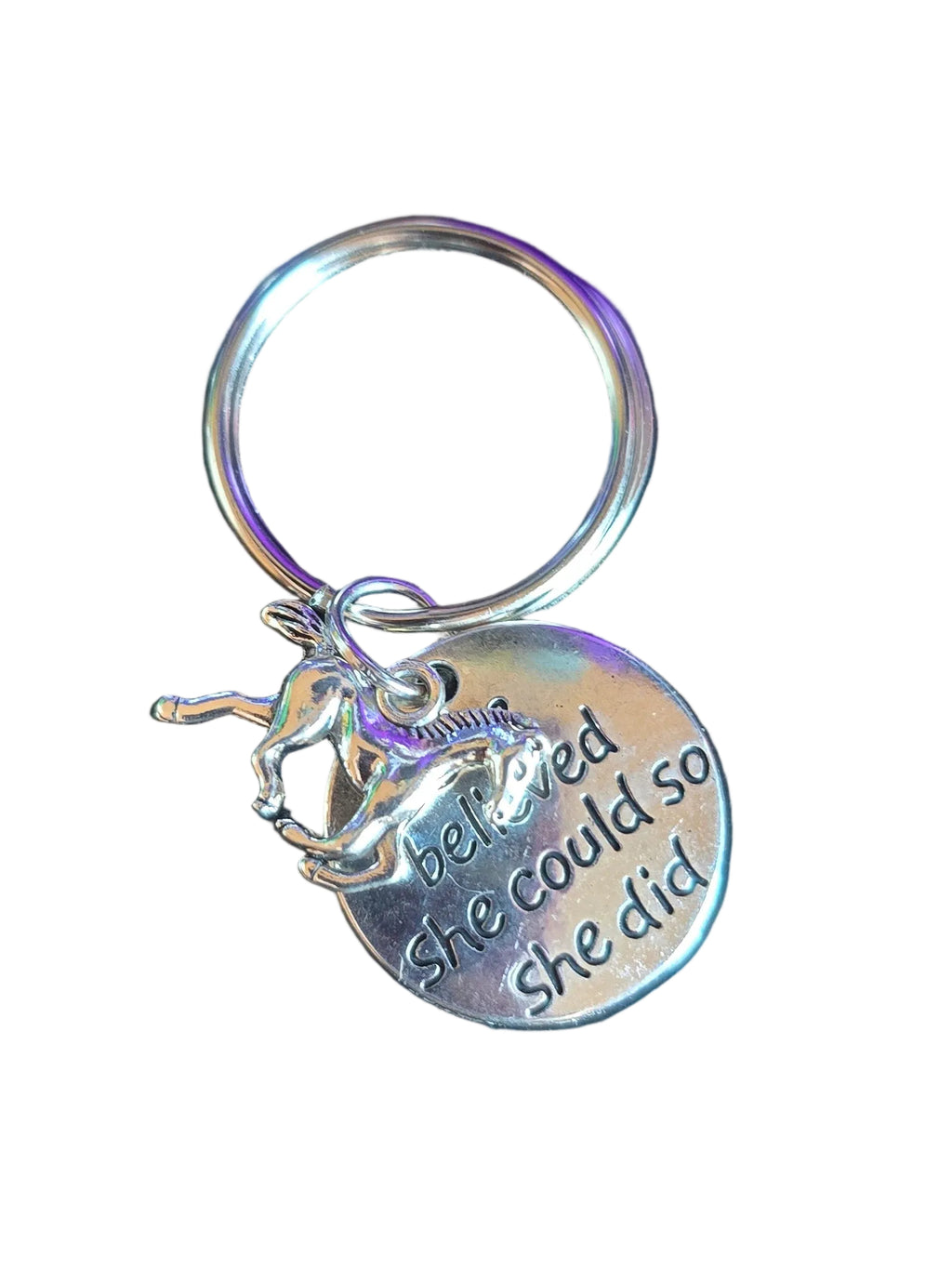 She Believed She Could Keychain