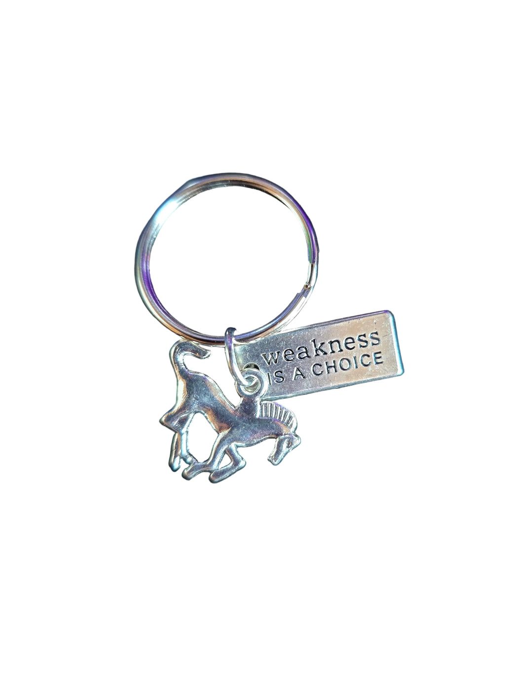 Weakness is a Choice Keychain