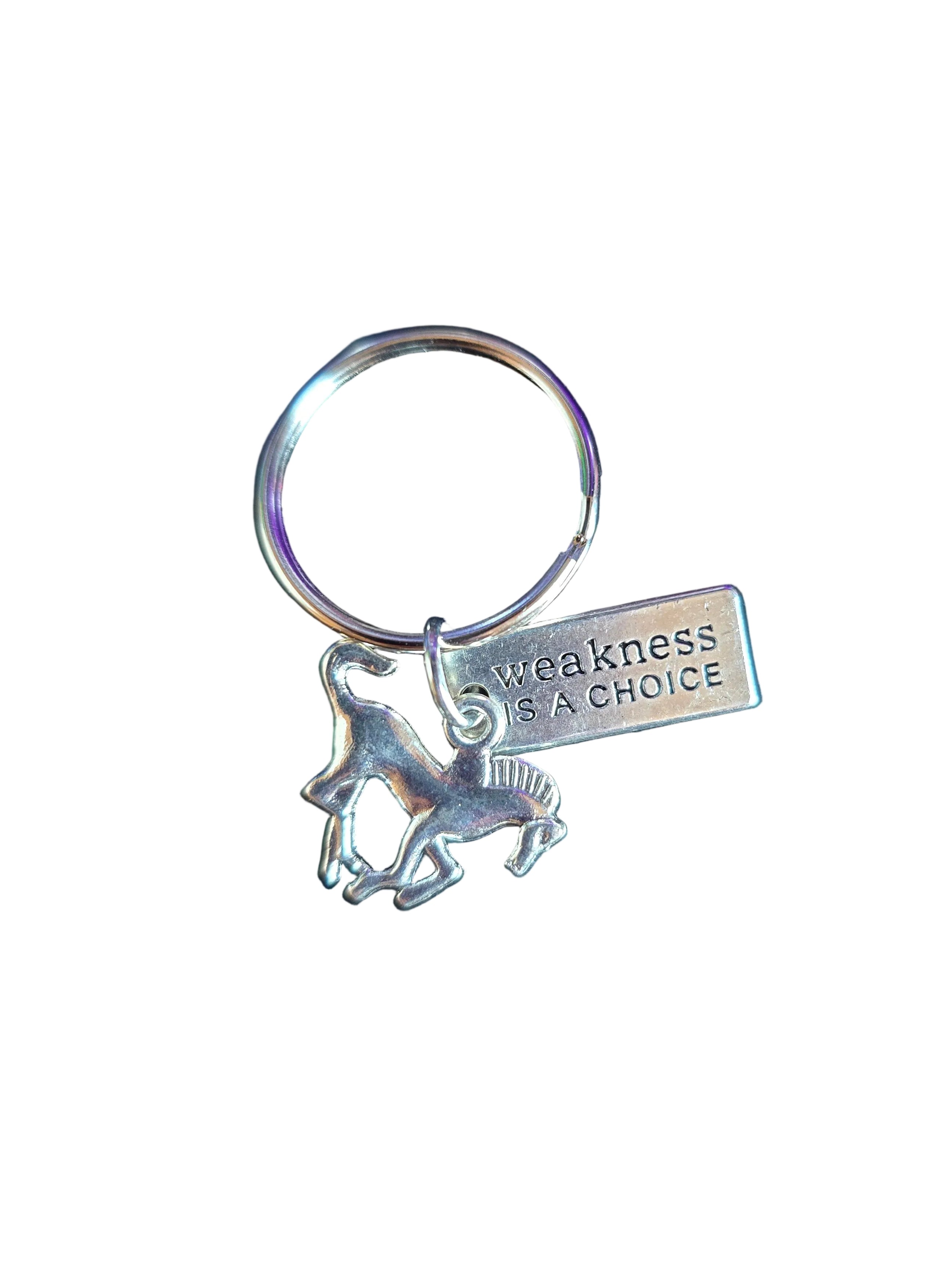 Weakness is a Choice Keychain