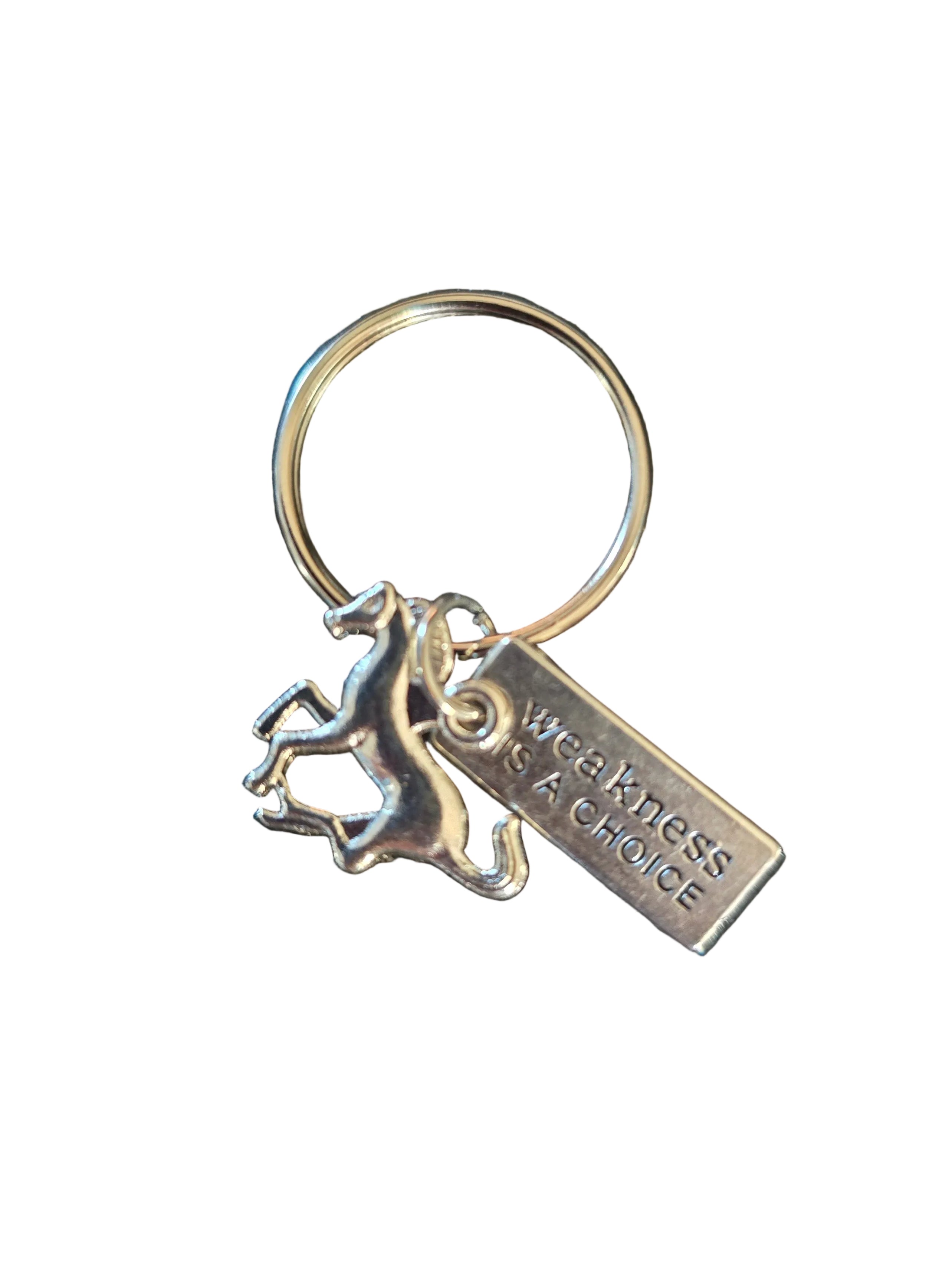 Weakness is a Choice Keychain