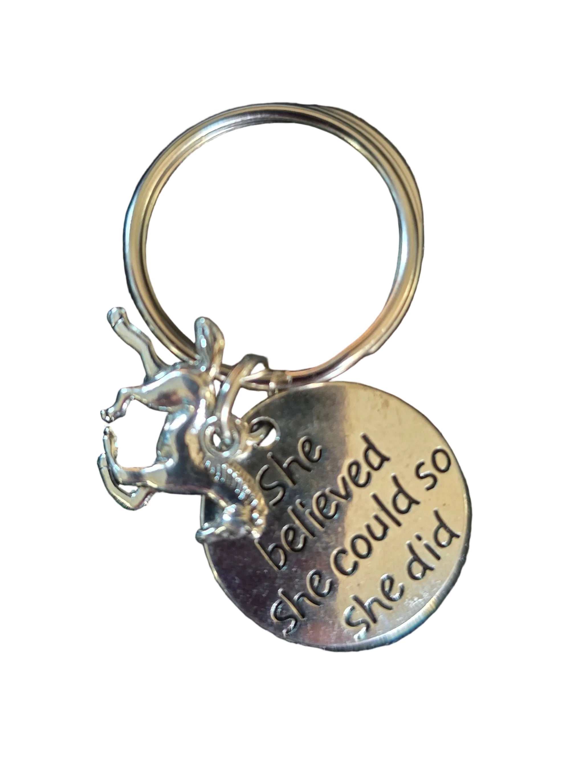 She Believed She Could Keychain