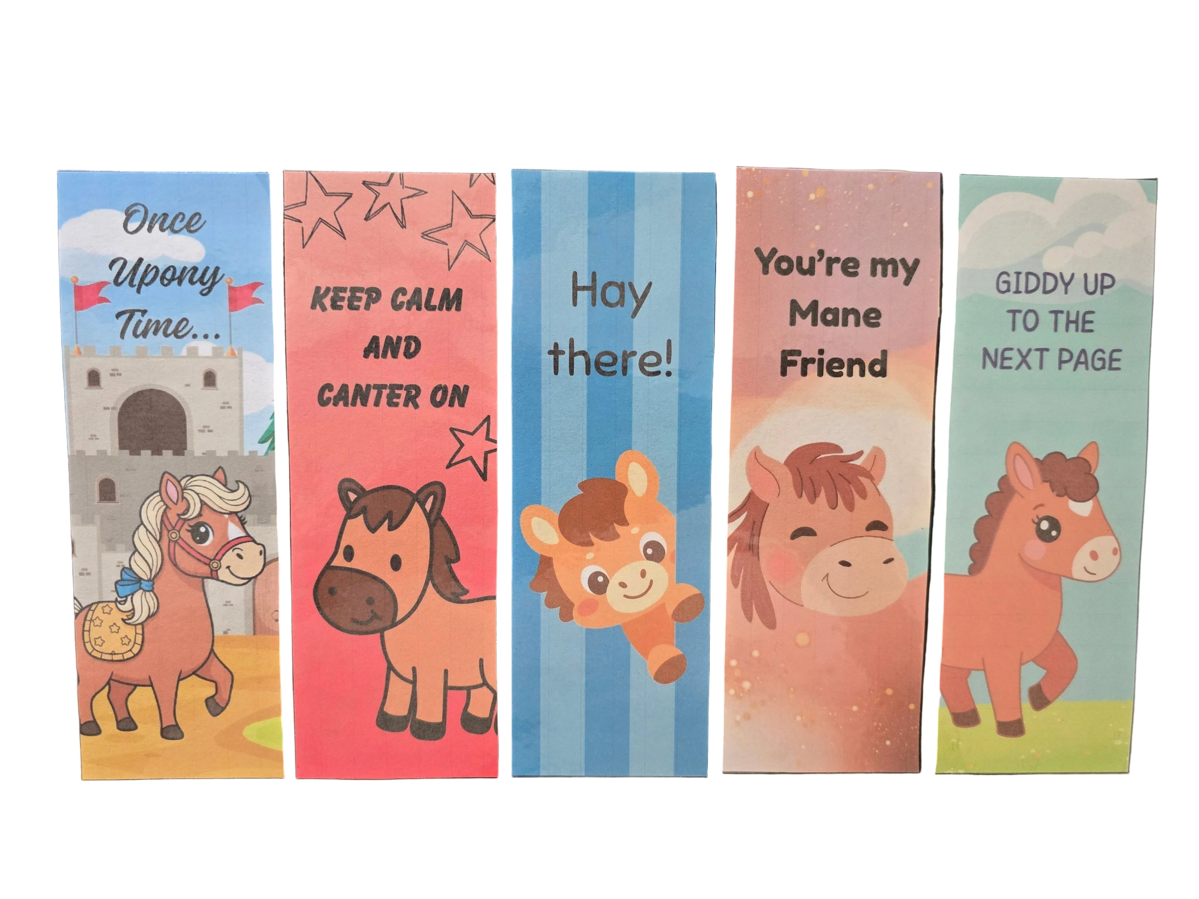 Hay Horse Bookmarks